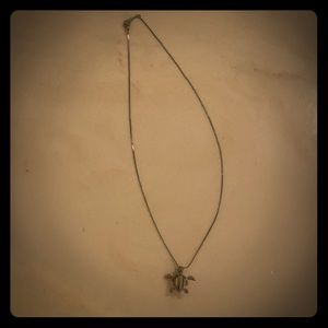 Turtle Necklace with Pearl